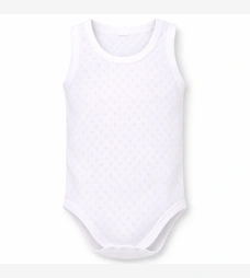 Боді-майка уні , 68-80 см, ажур, біла фото на tatoshka.ua