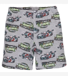 Шорти для хлопчика, 92-134 см, кулір, сірий з принтом фото на tatoshka.ua