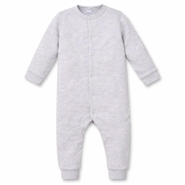 Дитячий комбінезон уні , р.68-86 см, інтерлок, сірий меланж фото Татошка