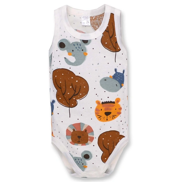 Боді-майка уні, 68-86см, рібана 100% бавовна, білий з принтом фото Татошка