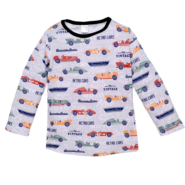 Дитячий джемпер для хлопчика, р.104-110 см, інтерлок, сірий меланж з принтом фото Татошка