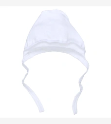 Дитячий чепчик уні, інтерлок, білий фото на tatoshka.ua