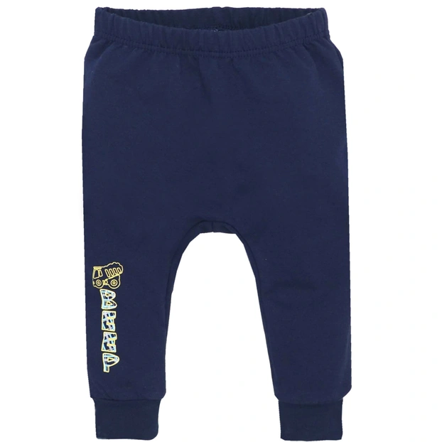 Дитячі штани для хлопчика, р.80-98 см,футер петельний, сині фото Татошка