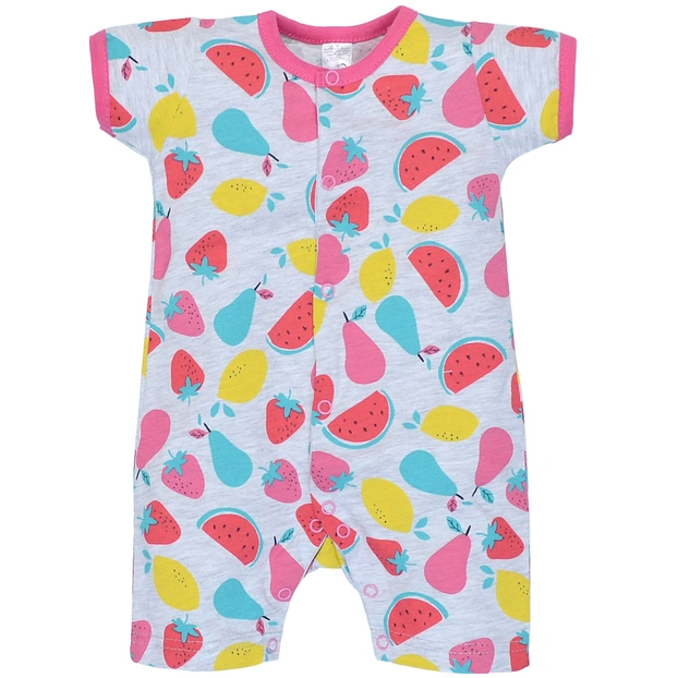 Боди для девочки, 56-68см, кулир, серый с принтом фото Татошка