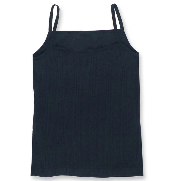 Дитяча майка для дівчинки, р.116-164 см, рубчік (кашкорсе), чорний фото Татошка