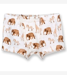 Дитячі труси-боксери для хлопчика, р. 92-110 см, рібана, білий з принтом фото на tatoshka.ua