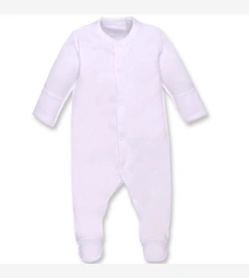 Дитячий комбінезон уні, р.50-62 см, інтерлок 'Рапорт' , білий фото на tatoshka.ua