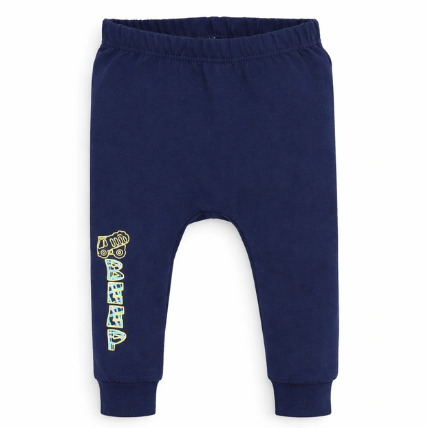 Детские брюки для мальчика, р.80-98 см, футер петельный, синие фото Татошка