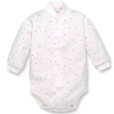 Боді для дівчинки, 62-68см, Футер 100% бавовна, молочний с принтом