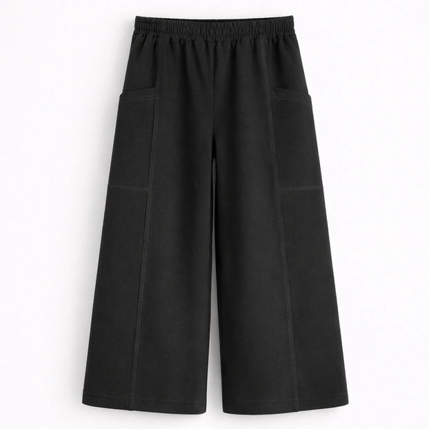 Дитячі штани уні, р.104-140 см, футер, чорні фото Татошка