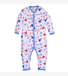 Дитячий комбінезон уні, р.80-86 см, кулір, білий з принтом фото на tatoshka.ua