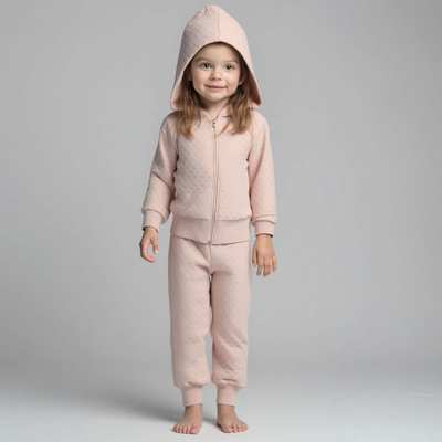 Комплект дитячий для дівчинки, р.86-92 см, капітон, молочний