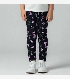 Дитячі лосини , р.104-164 см, кулір з еластаном, чорні з принтом фото на tatoshka.ua