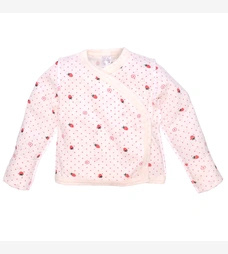 Льоля для дівчинки, 56-62 см, ажур 100% бавовна, молочна з принтом фото на tatoshka.ua