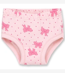 Труси класичні для дівчинки, 80-122см, Рібана, розовий з принтом фото на tatoshka.ua