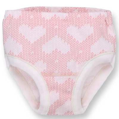 Труси класичні для дівчинки, 98-116см, Рібана, білі з принтом