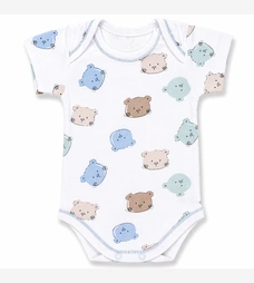 Боді уні, 62-92 см, рібана , білий з принтом фото на tatoshka.ua