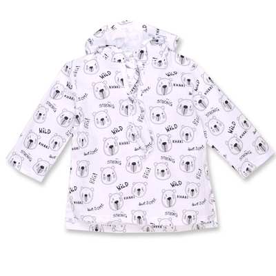 Дитяча туніка, р.80-110 см, муслін ,білий з принтом