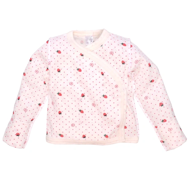 Льоля для дівчинки, 56-62 см, ажур 100% бавовна, молочна з принтом фото Татошка