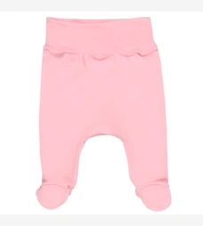 Повзунки на резинці для дівчинки, 50-68см, інтерлок, рожеві фото на tatoshka.ua