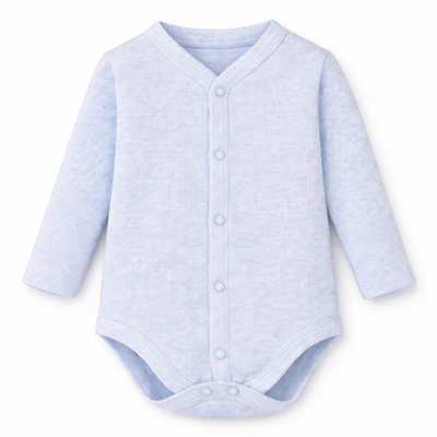 Напівкомбінезон уні, 62-68 см, інтерлок рапорот 100% бавовна, блакитний