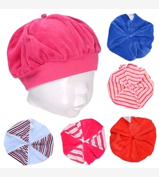 Шапочка для дівчинки, 42-48 см, велюр, колір в асортименті фото на tatoshka.ua