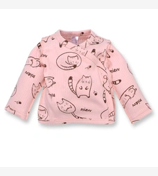 Льоля для дівчинки, 56-62см, інтерлок рапорт 100% бавовна, рожевий з принтом фото на tatoshka.ua