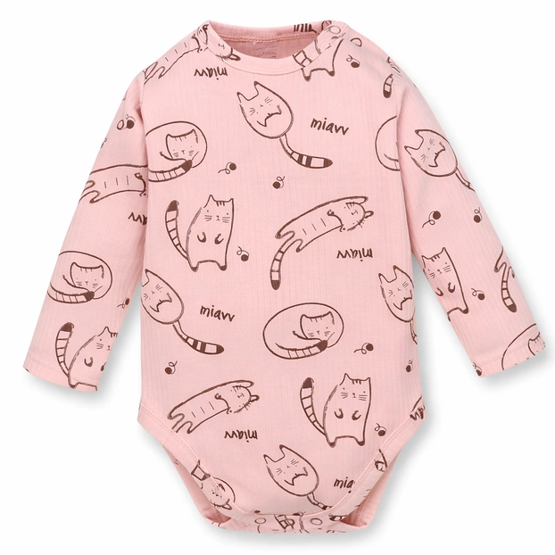 Напівкомбінезон для дівчинкиі, 80-86 см, інтерлок рапорот 100% бавовна,рожева з принтом фото Татошка