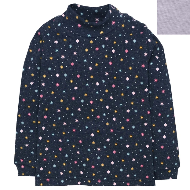 Дитячий гольф для дівчинки, р.86-116 см, кашкорсе з підчесом, синій фото Татошка