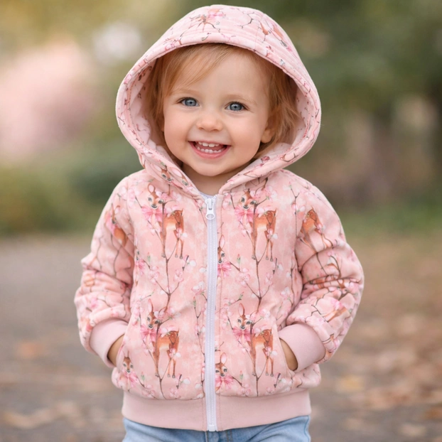 Джемпер для дівчинки, 92 см, футер тринитка, рожевий з принтом фото Татошка