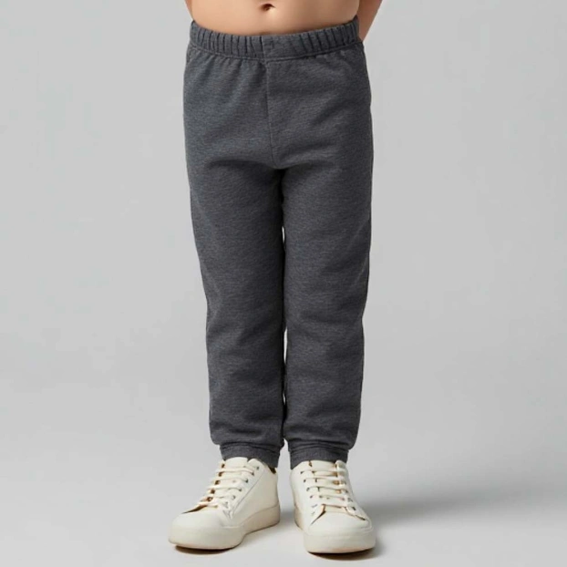 Дитячі штани для хлопчика, р.98-164 см, футер з подчесом, сірий меланж фото Татошка