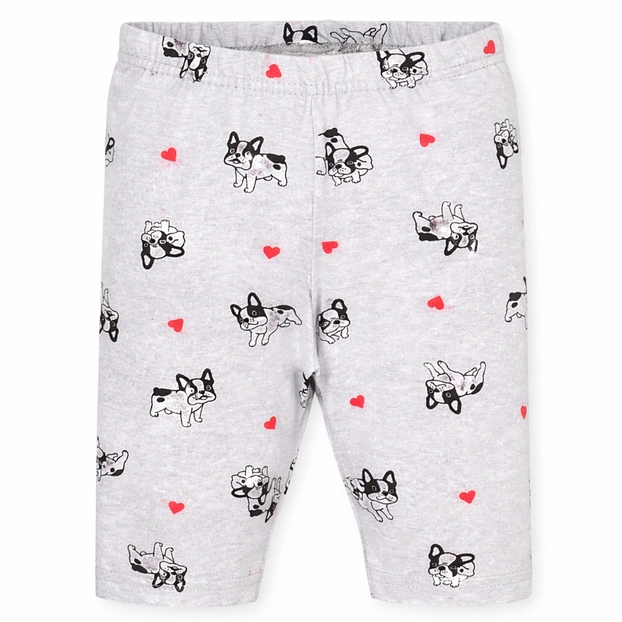 Велосипедки (треси) , р.92-134 см, кулір, сірий меланж з принтом фото Татошка