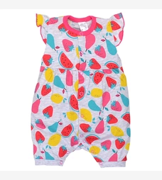 Боди для девочки, 56-80см, кулир, серый с принтом фото на tatoshka.ua