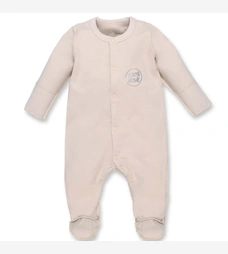 Дитячий комбінезон  уні, р.56 см, футер, бежевий фото на tatoshka.ua