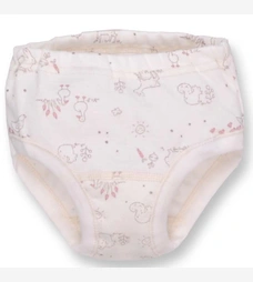 Труси класичні для дівчинки, 80-116см, Рібана 100% бавовна, молочні з принтом фото на tatoshka.ua