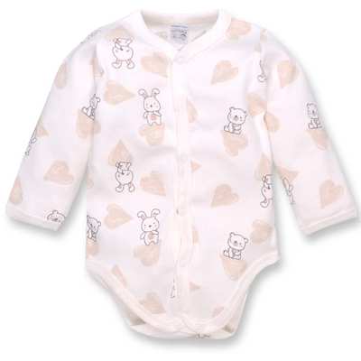 Напівкомбінезон, 74-80см, інтерлок 100% бавовна, білий з принтом