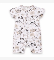 Пісочник уні, 62-86см, муслін 100% бавовна, білий з принтом фото на tatoshka.ua