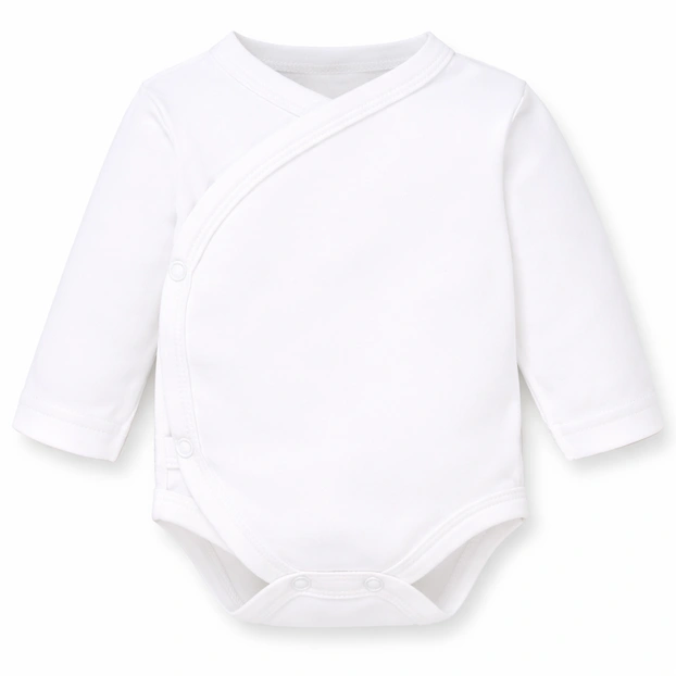 Полукомбинезон уни, 46-48 см, интерлок, 100% хлопок, белый. фото Татошка