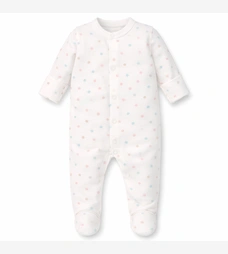 Дитячий комбінезон для дівчинки, р.50-62 см, інтерлок , білий з принтом фото на tatoshka.ua