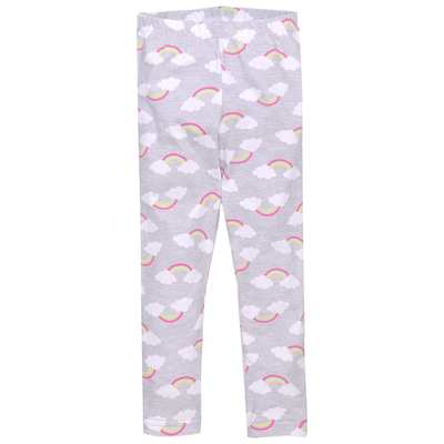 Дитячі лосини , р.80-134 см, кулір з еластаном, сірі з принтом