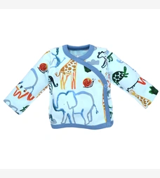 Льоля уні, 50-62 см, інтерлок 100% бавовна, блакитна з принтом фото на tatoshka.ua