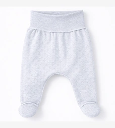 Ползунки на резинке уни, 50-62см, ажур, серый меланж фото на tatoshka.ua