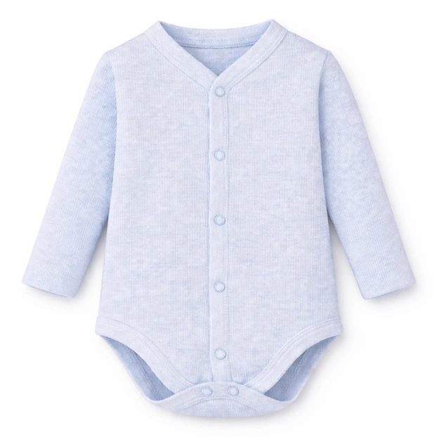 Напівкомбінезон уні, 62-68 см, інтерлок рапорот 100% бавовна, блакитний фото Татошка