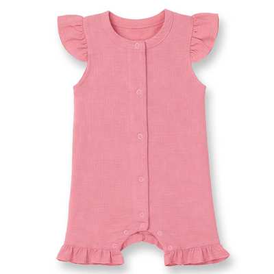 Пісочник для дівчинки, 62-80см, муслін 100% бавовна, рожевий
