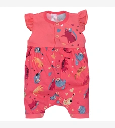 Боди для девочки, 56-74см, кулир, розовый с принтом фото на tatoshka.ua