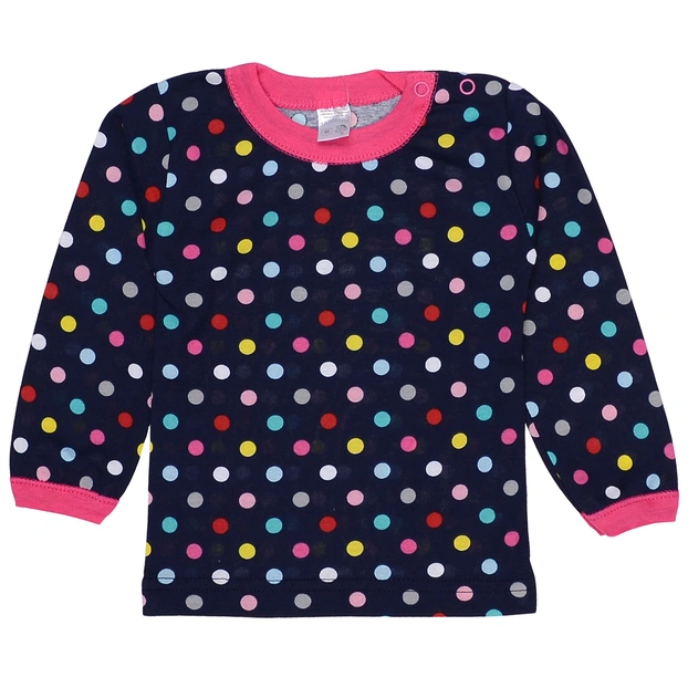 Дитяча кофточка для дівчинки, р.74-116 см, рібана, синя з принтом фото Татошка