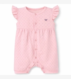 Пісочник для дівчинки, 56-74см, ажур 100% бавовна, рожевий фото на tatoshka.ua