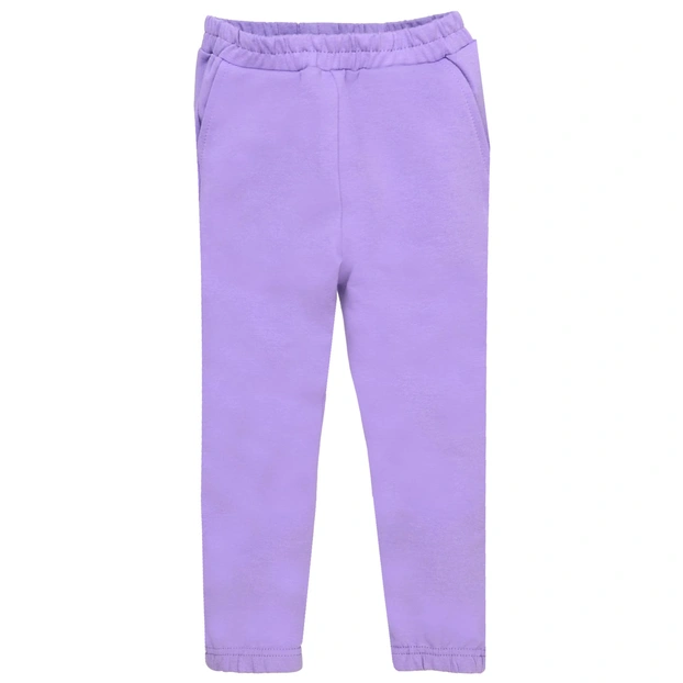 Дитячі штани для дівчинки з кишенями, р.86-128 см, футер , фіолетові фото Татошка