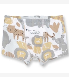 Трусы боксеры для мальчика, 92-110см, Рибана 100% хлопок, Белые с принтом фото на tatoshka.ua