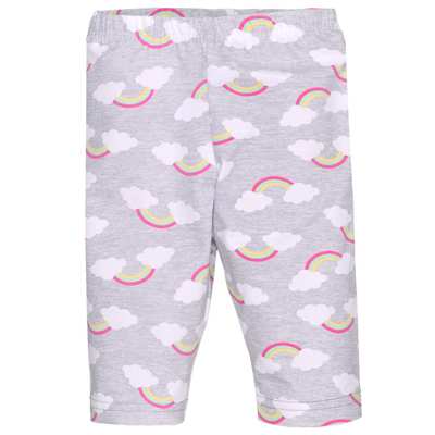 Велосипедки (треси) , р.92-134 см, кулір, сірий меланж з принтом